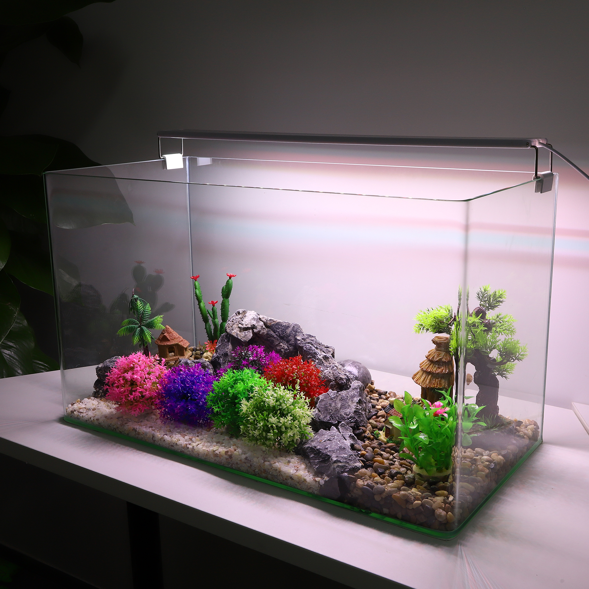 Unique Bargains 1 Pc Fish Tank Plants Decorations Artificial